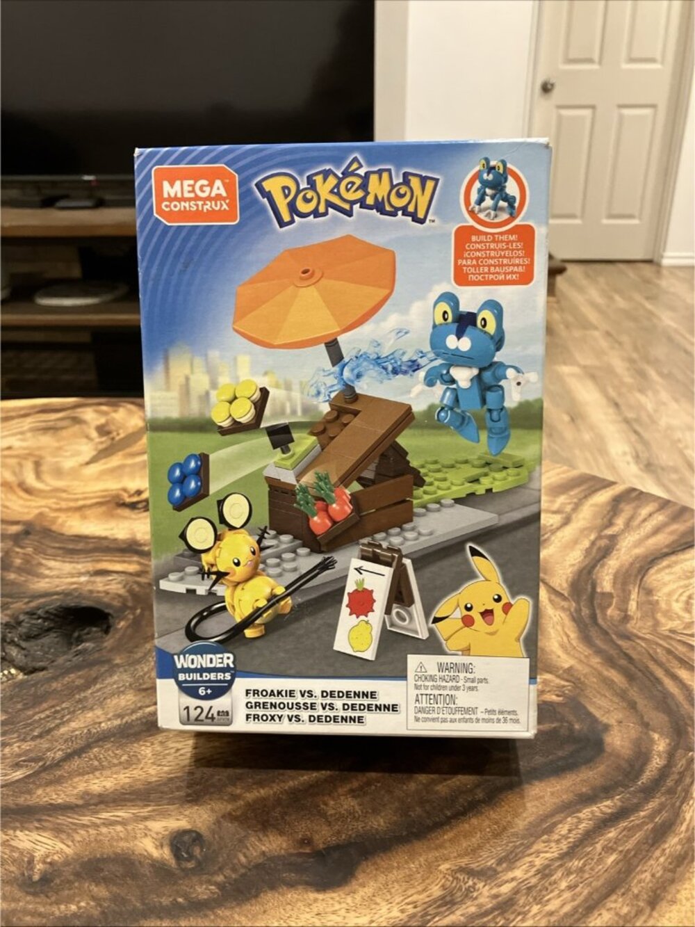 POKEMON Froakie Vs. Dedenne GFV78 124pcs NEW / SEALED Mega Construx